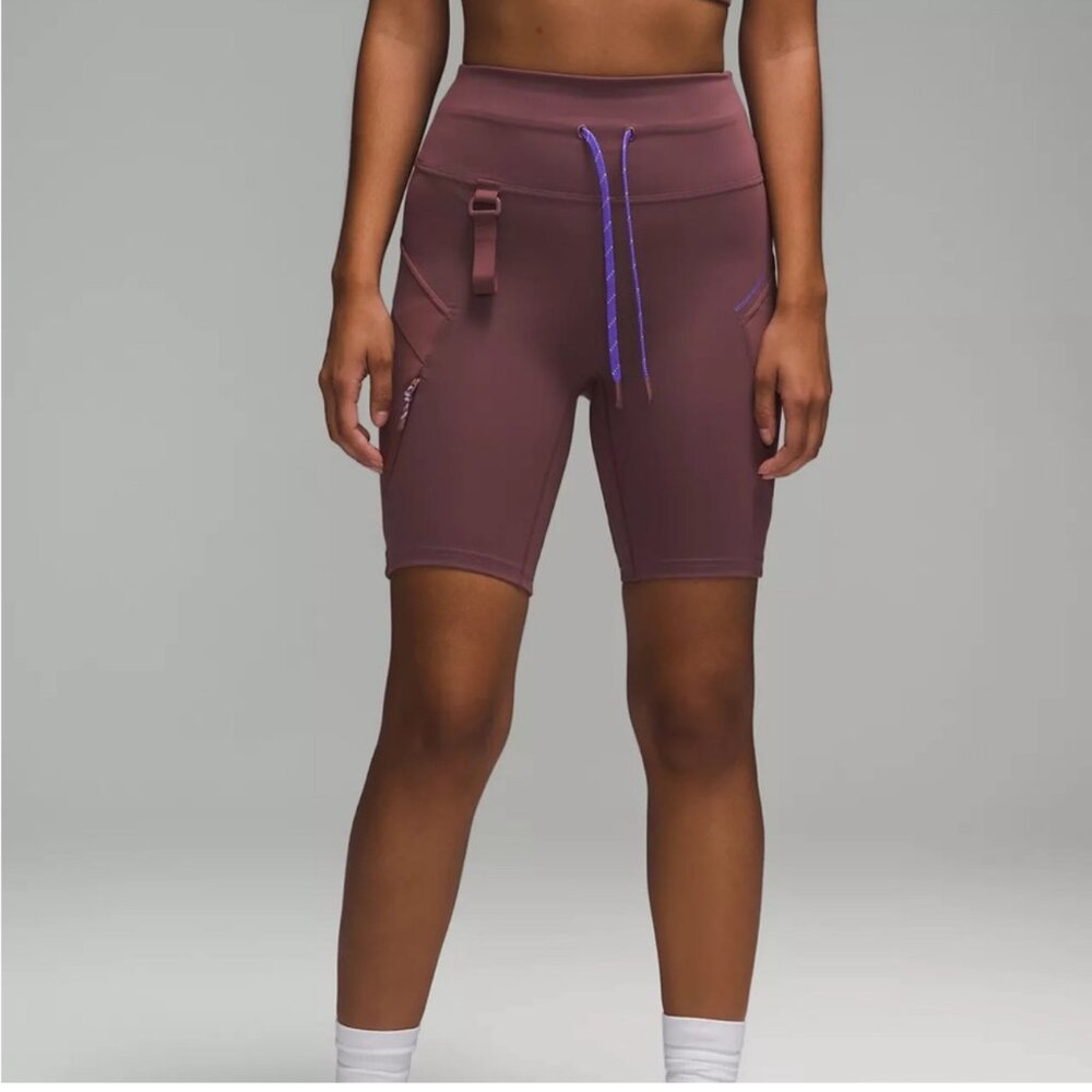 NWT Lululemon Cargo SHR hiking shorts 8” Size 10 Dark Oxide/Dkox